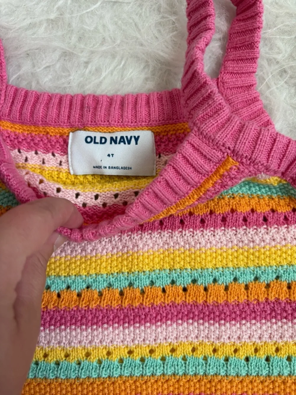 Old Navy Girl’s Bright & Colorful Striped Knit Summer Set